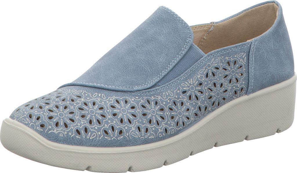 Donna Andrea Damen-Slipper Blau, Farbe:blau, EU Größe:39