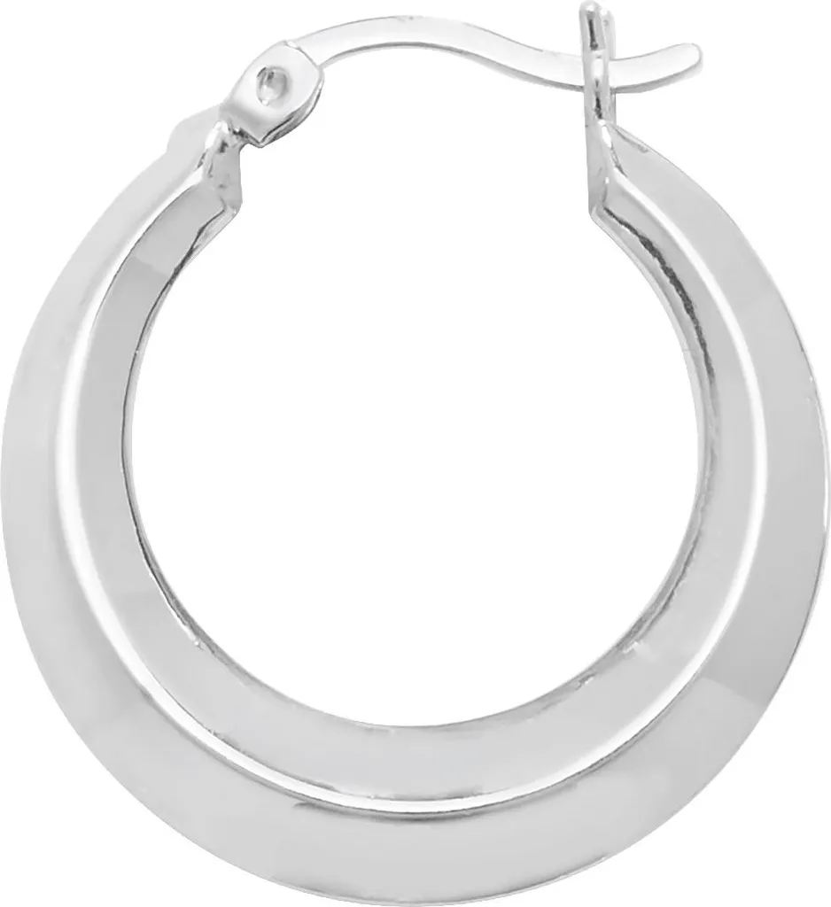 Boucles d'Oreilles Créoles Femme Argent 925 - 25x24mm TRS22675 Élégantes