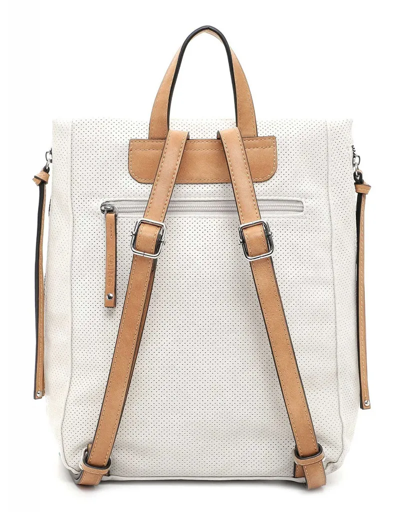 SURI FREY Buffy Backpack coloris Ecru en matière souple et design laser - 3