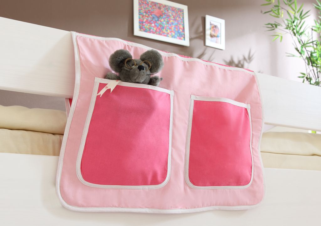 Bett-Tasche für Hoch- und Etagenbetten Pink