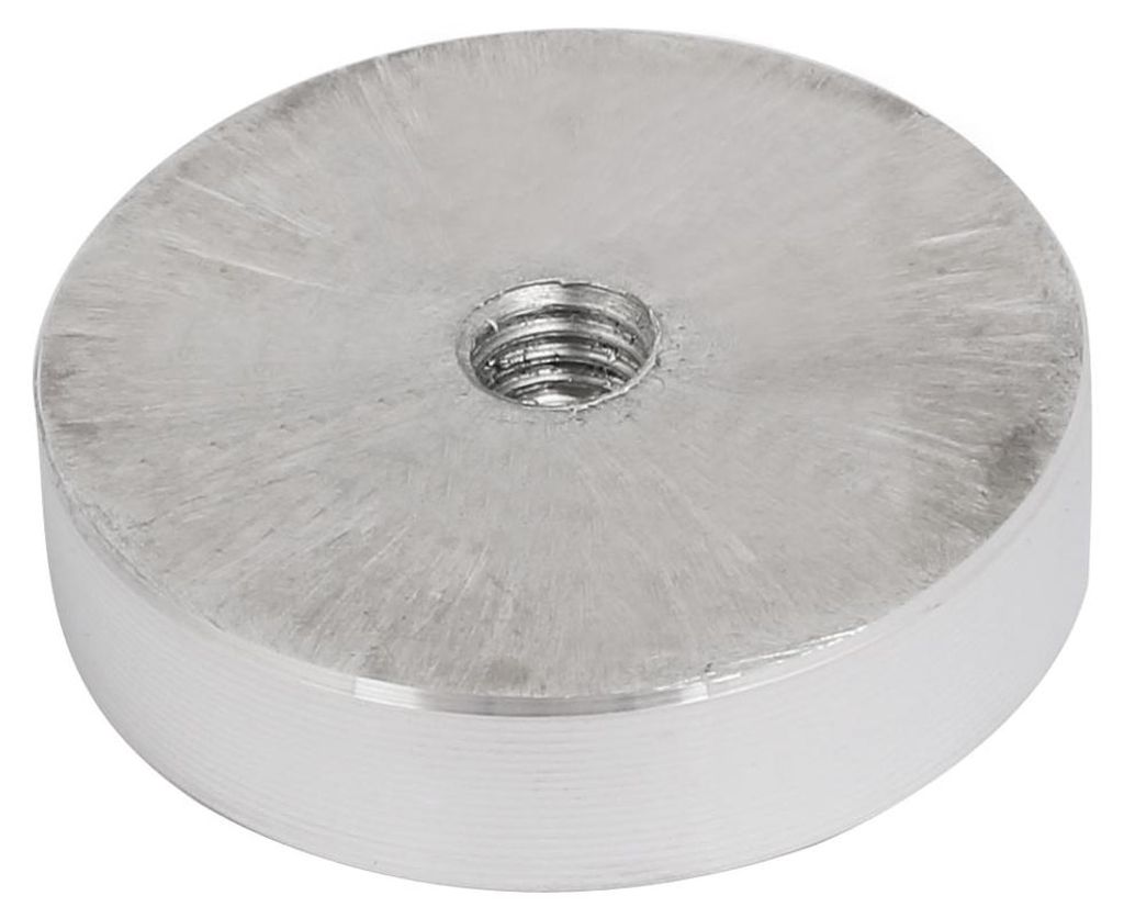 4pcs 40mm Dmr. 10mm Dicke M8 Gewinde Aluminium Scheibe Hardware fš¹r Glastisch DE