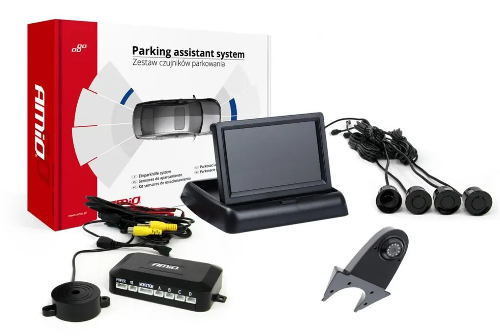 Kit Parcheggio AMiO TFT02: Protezione per Auto Familiare HD