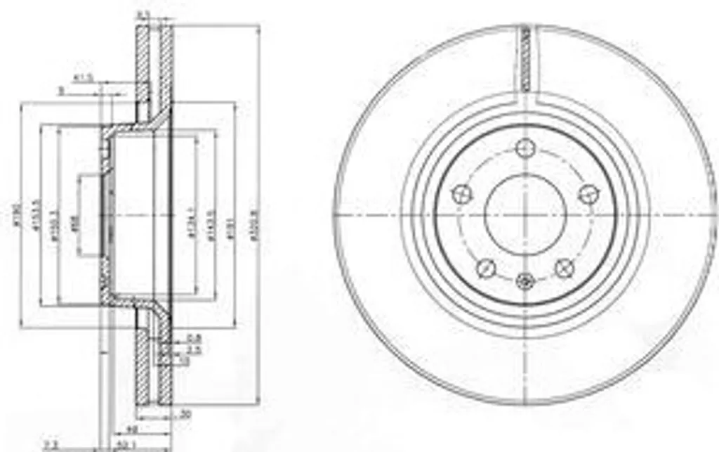 Dr!ve+ DP1010.11.0413 Disque Frein Ventilé Avant Audi A6 A8