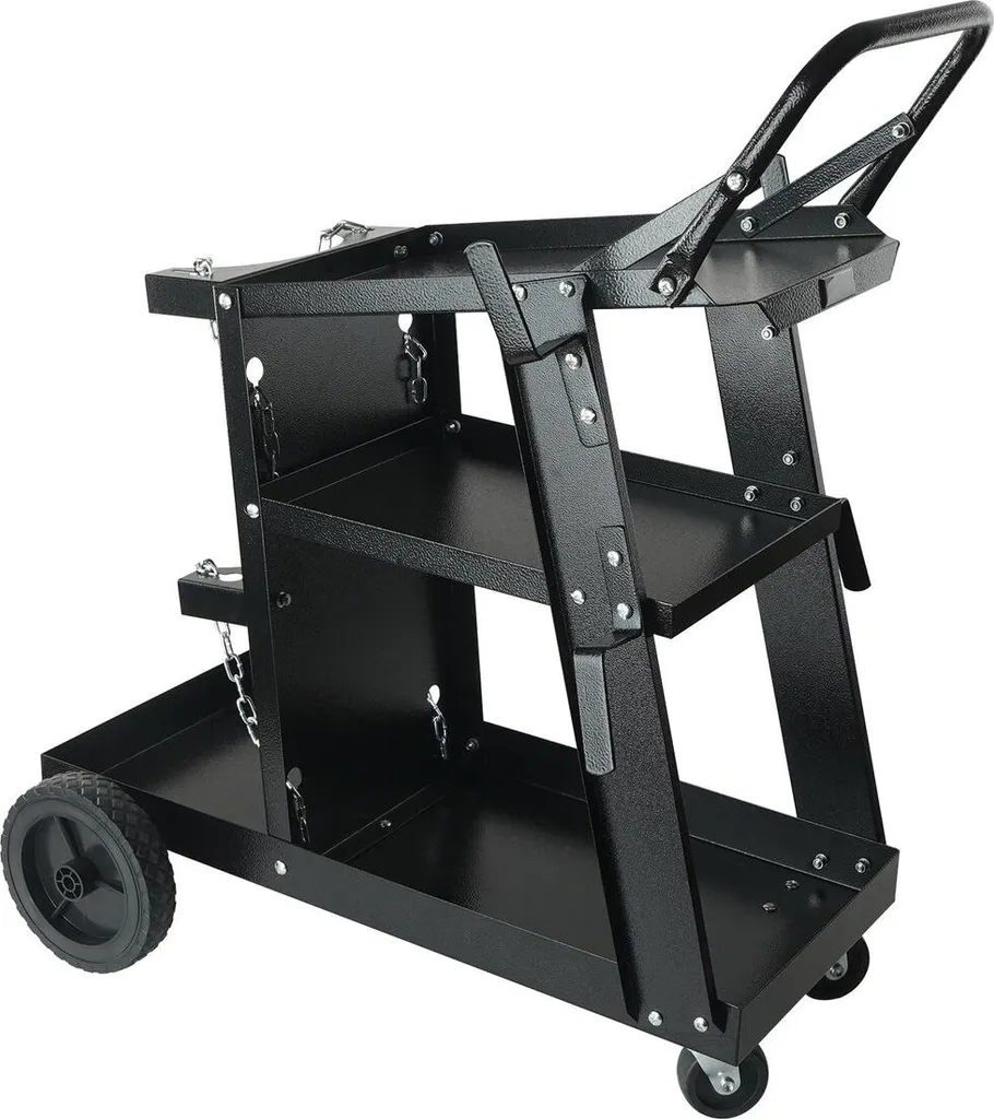 Chariot de soudage TIG MIG charge 180 kg avec 3 niveaux - Modèle SW-400