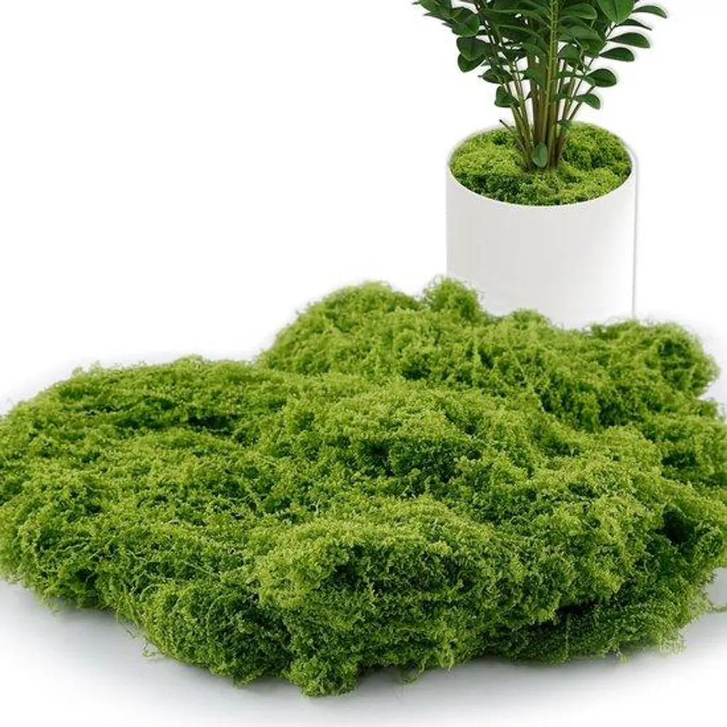 Mousse décorative verte 200g pour centre de table et art floral créatif
