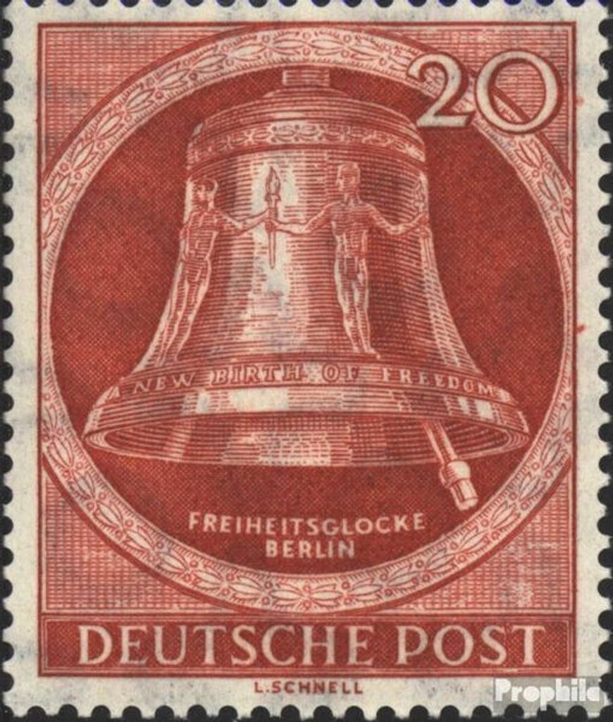 Briefmarken Berlin (West) 1951 Mi 84 postfrisch Freiheitsglocke