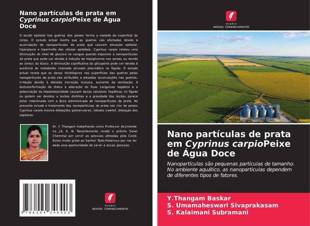 Nano partículas de prata em Cyprinus carpioPeixe de Água Doce