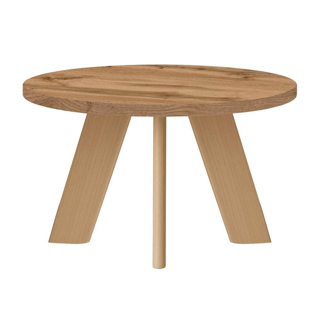 Couchtisch LEX Durchmesser 75 cm, Minimalistisch und zeitlos - Wotan