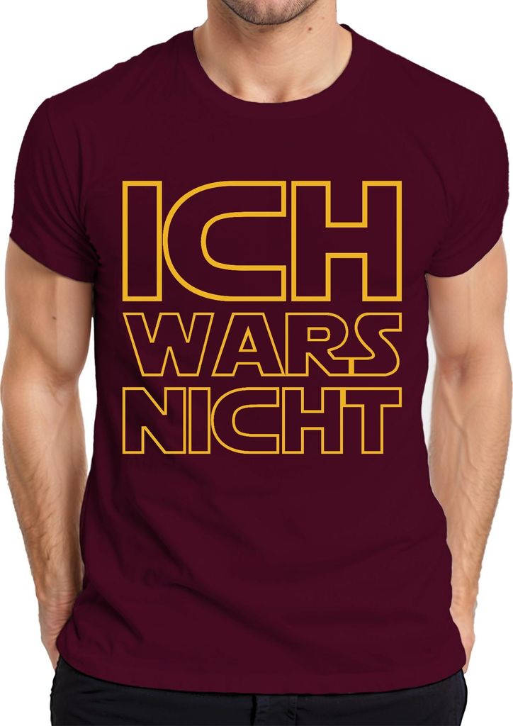 Ich wars nicht Sci Fi Geek Nerd Humor Geschenkidee Parodie Lustig Herren T-Shirt, Burgundy, S