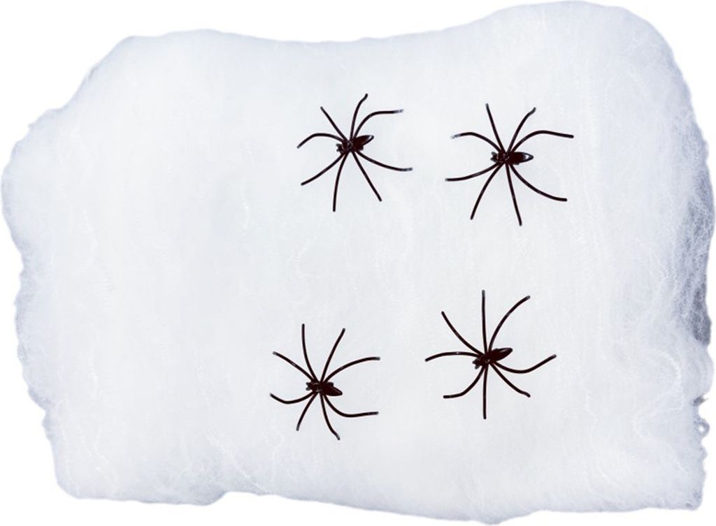 Halloween-Spinnennetz-Dekoration, realistische simulierte Spinnweben mit zusätzlichen künstlichen Spinnen, gruseliges Halloween-Dekornetz für Sp...