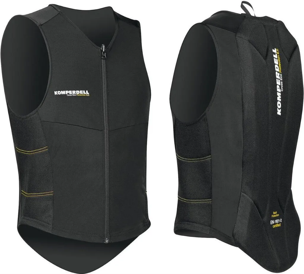 Protection dorsale de ski et snowboard Komperdell gilet noir M