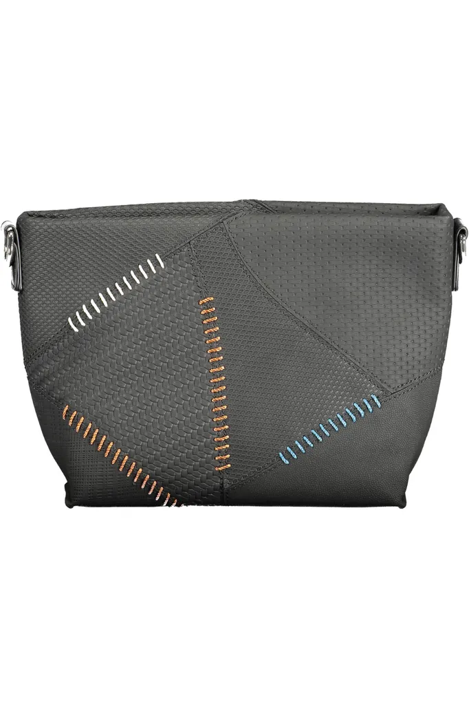Sac bandoulière Desigual Electra Calpe - Texture noir relief et design