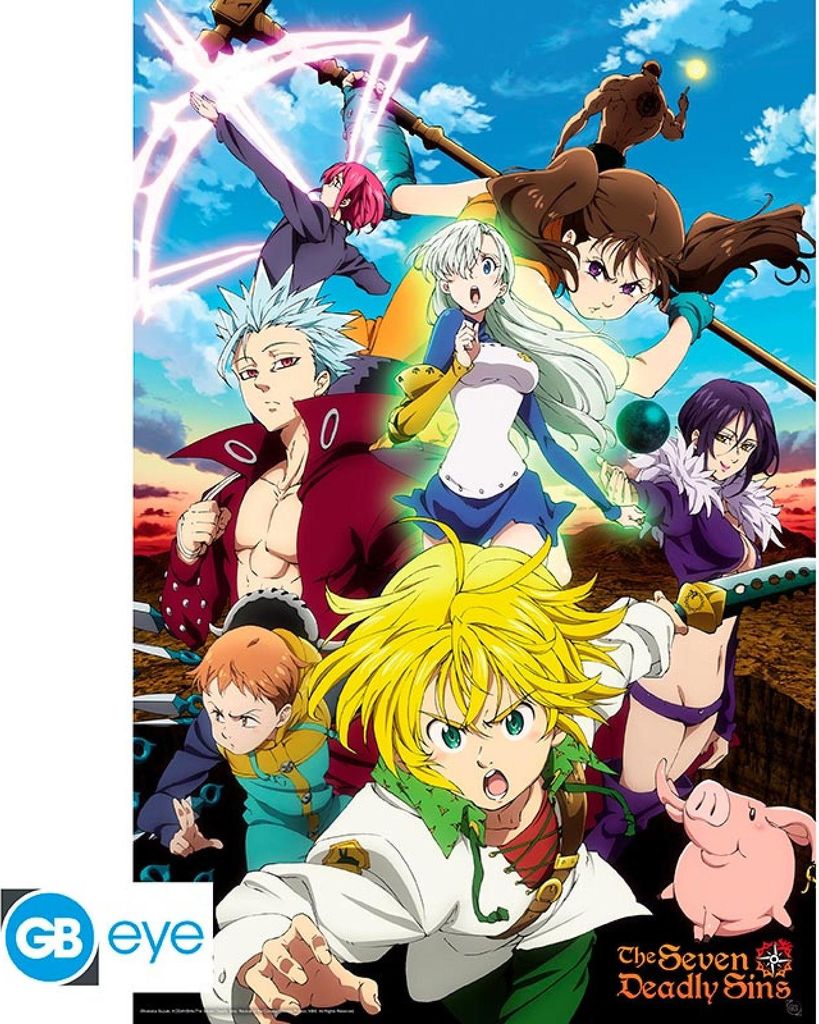 THE SEVEN DEADLY SINS: S3 - Poster Maxi 91cmx51cm - Meliodas & Sins