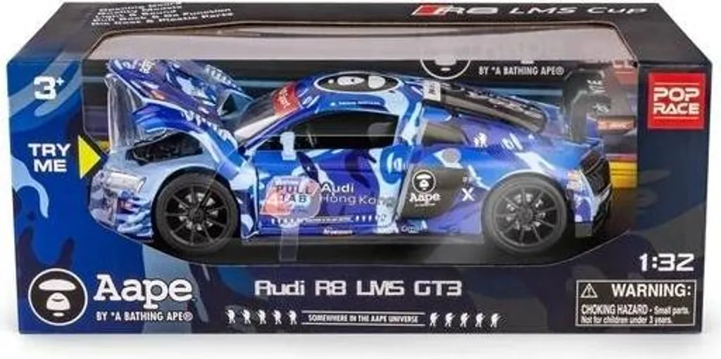 Audi R8 2015 Miniature Bleue 1/32 en Métal DAFFI RMZ Réf 81116