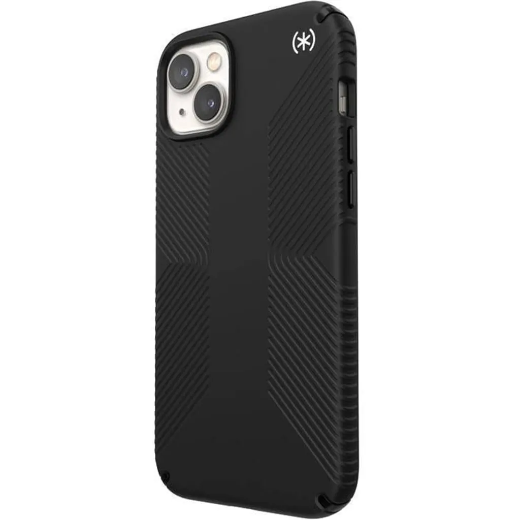Speck Presidio2 Grip MICROBAN Apple iPhone 14 Plus / 15 Plus (nero / nero / bianco)