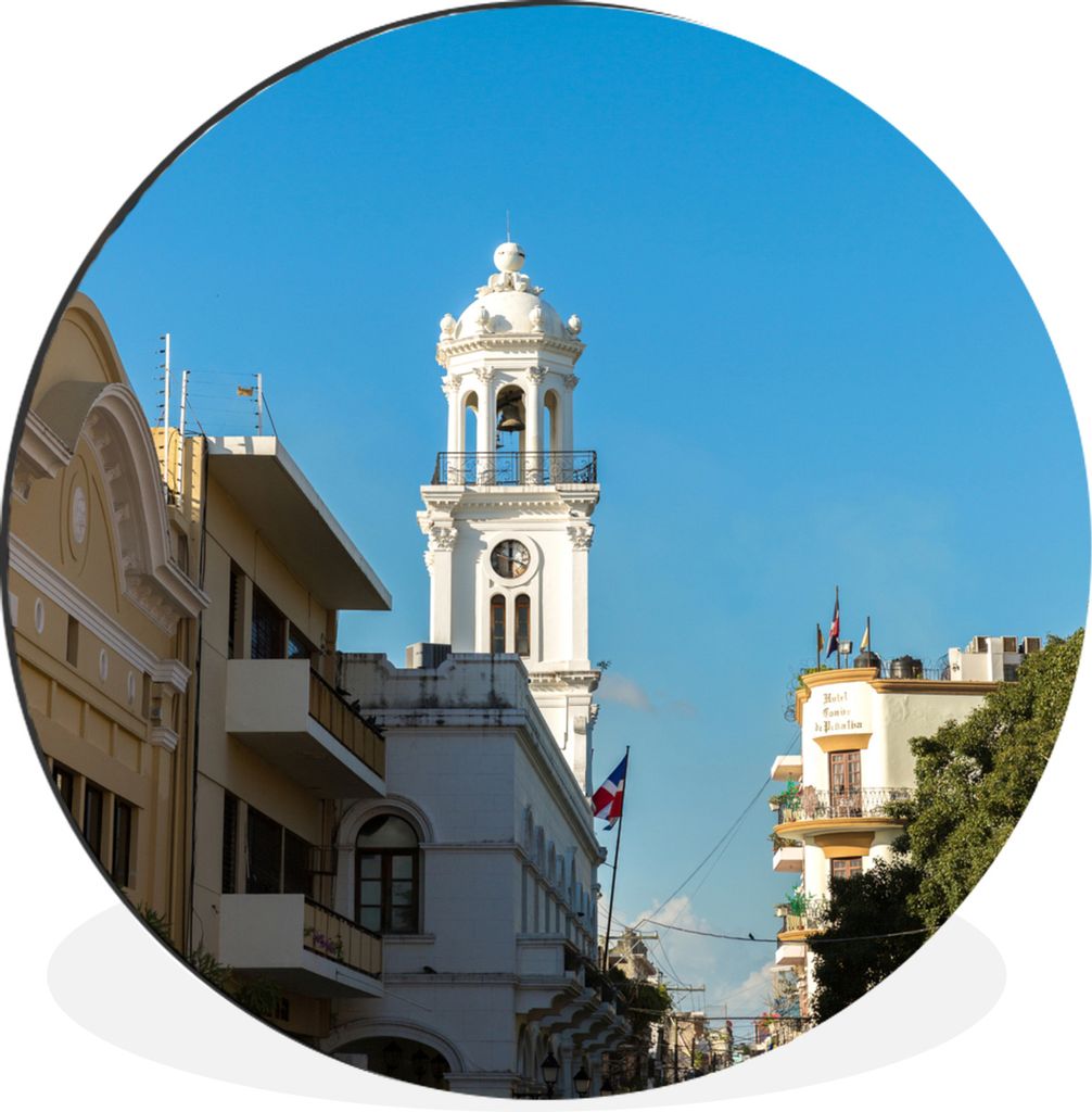 MuchoWow - Wand Bild - Wohnzimmer - Runde Bilder - Alubilder - Kunst für zu Hause - Aluminium - Wanddekoration