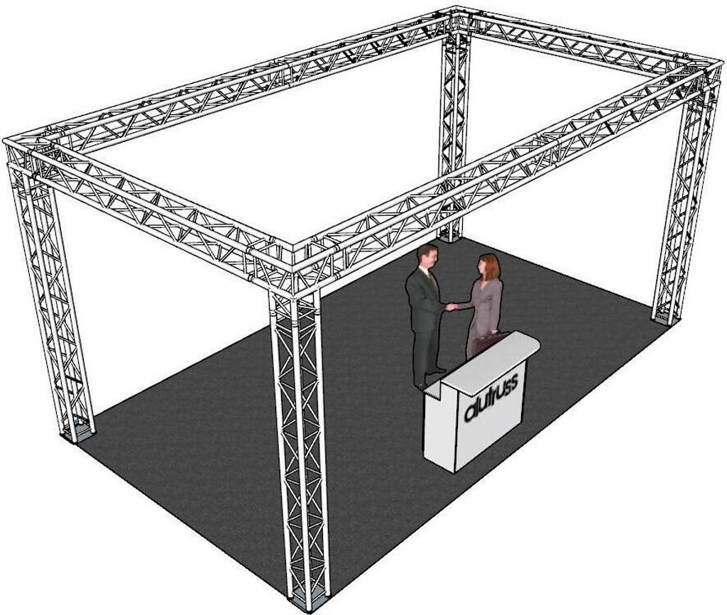 ALUTRUSS Traversenset QUADLOCK 6082 Rechteck 7x4x3,5m (BxTxH)