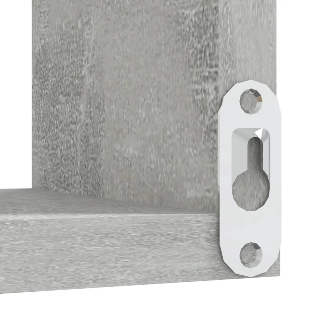 Rangement d'angle mural gris béton pour optimiser vos petits espaces - 7