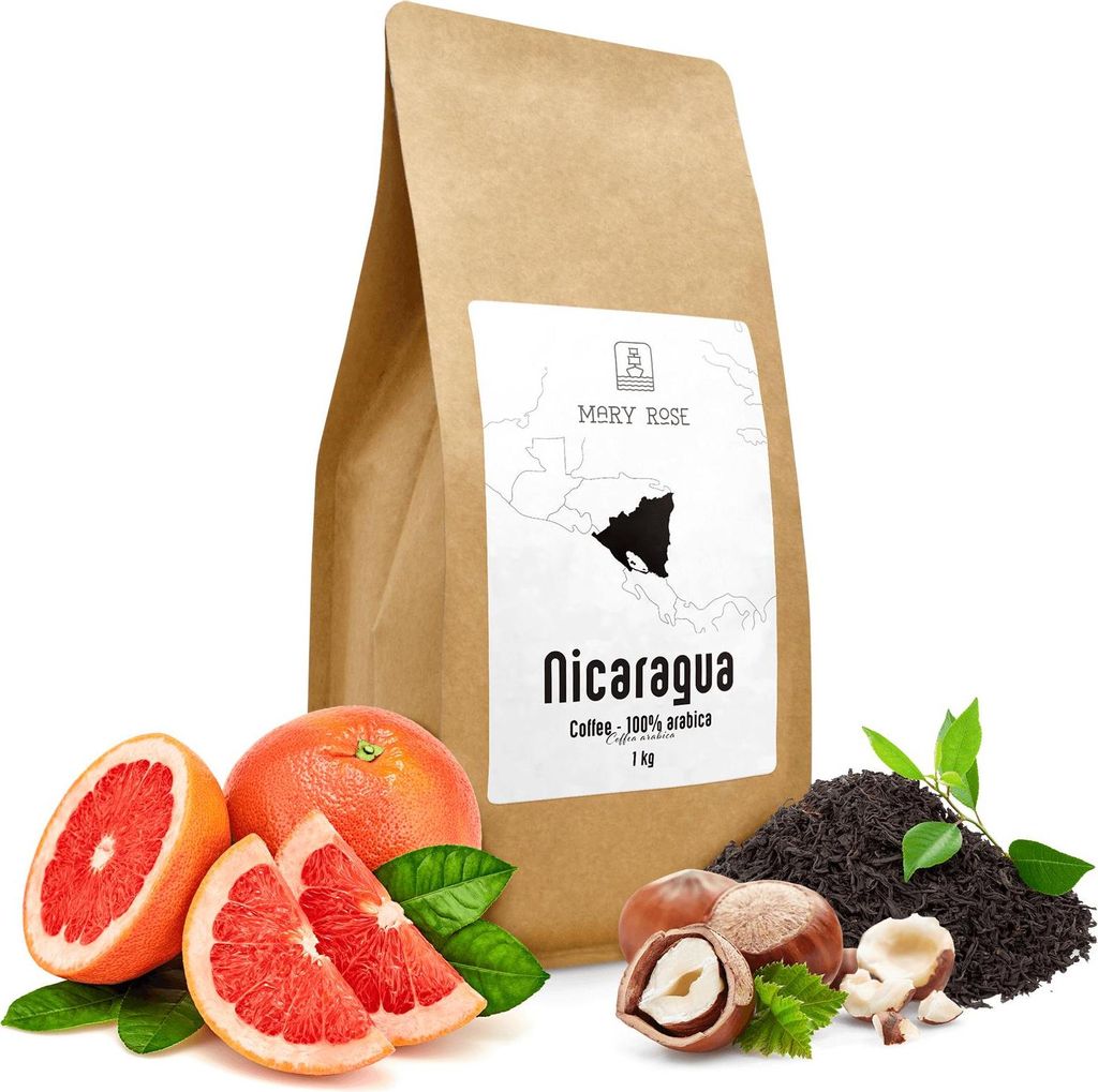 Mary Rose - Kaffeebohnen Nicaragua Colibrí Azul 1kg - Spezialitätenkaffee 100% Arabica - Frisch Geröstet - Grapefruit, Schwarzer Tee Noten