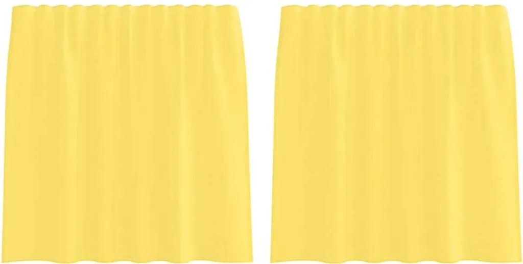 Offerta Tende Voile Gialle vidaXL 2 Pezzi - Qualità Prezzo Imbattibile