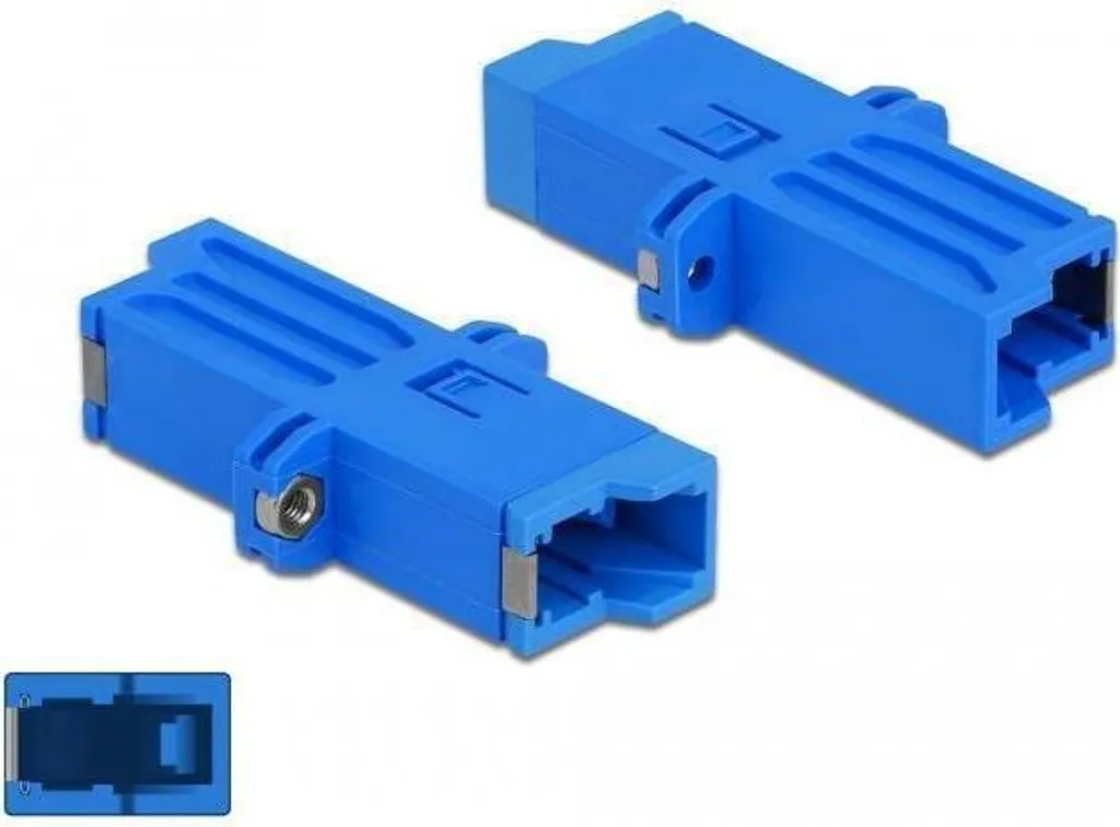 Coupleur Fibre Optique E2000 Simplex Monomode Bleu pour Baie de Brassage - 3