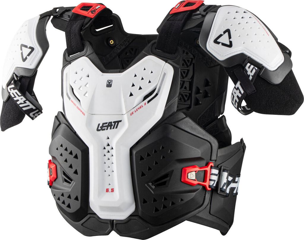Leatt 6.5 Pro Brustprotektor, weiß, S/M