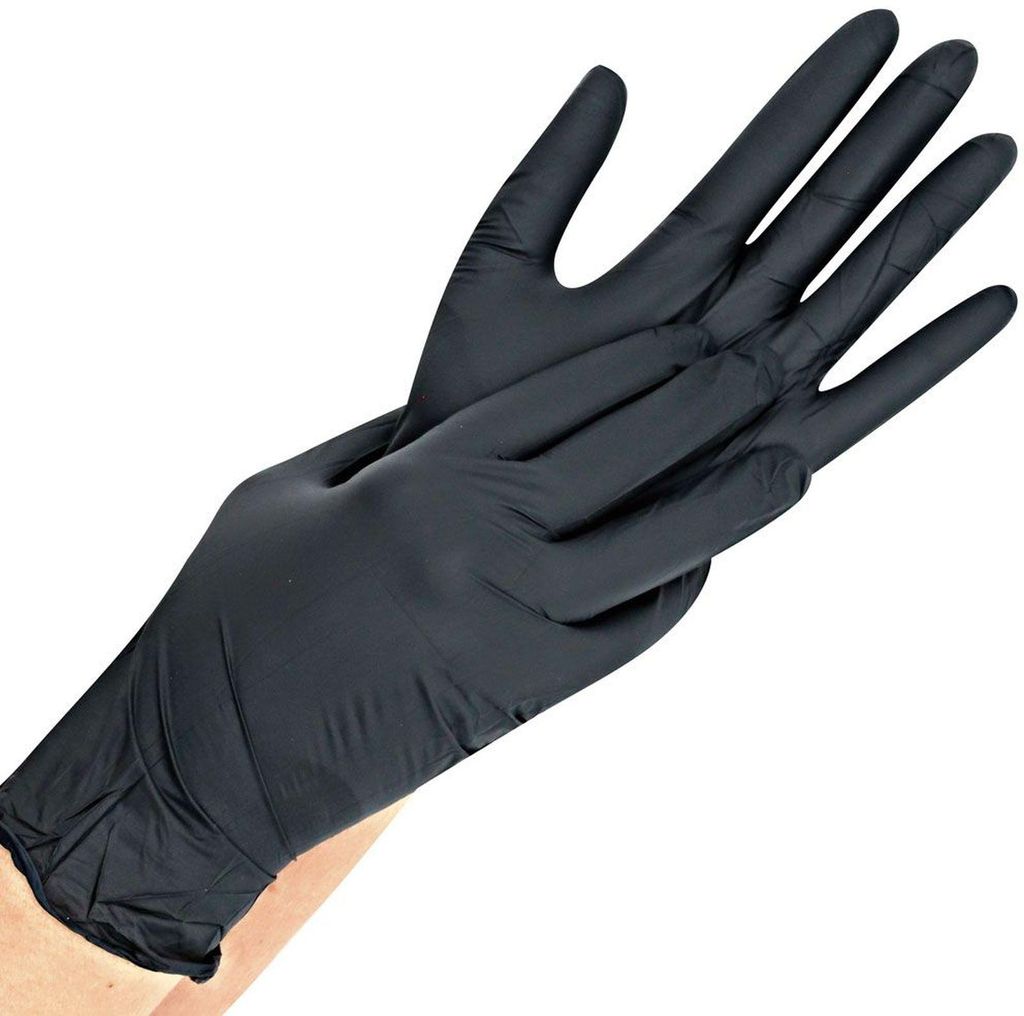 Hygostar 27058 Nitrilhandschuhe Safe Light schwarz Gr. 8/M Produktbild 