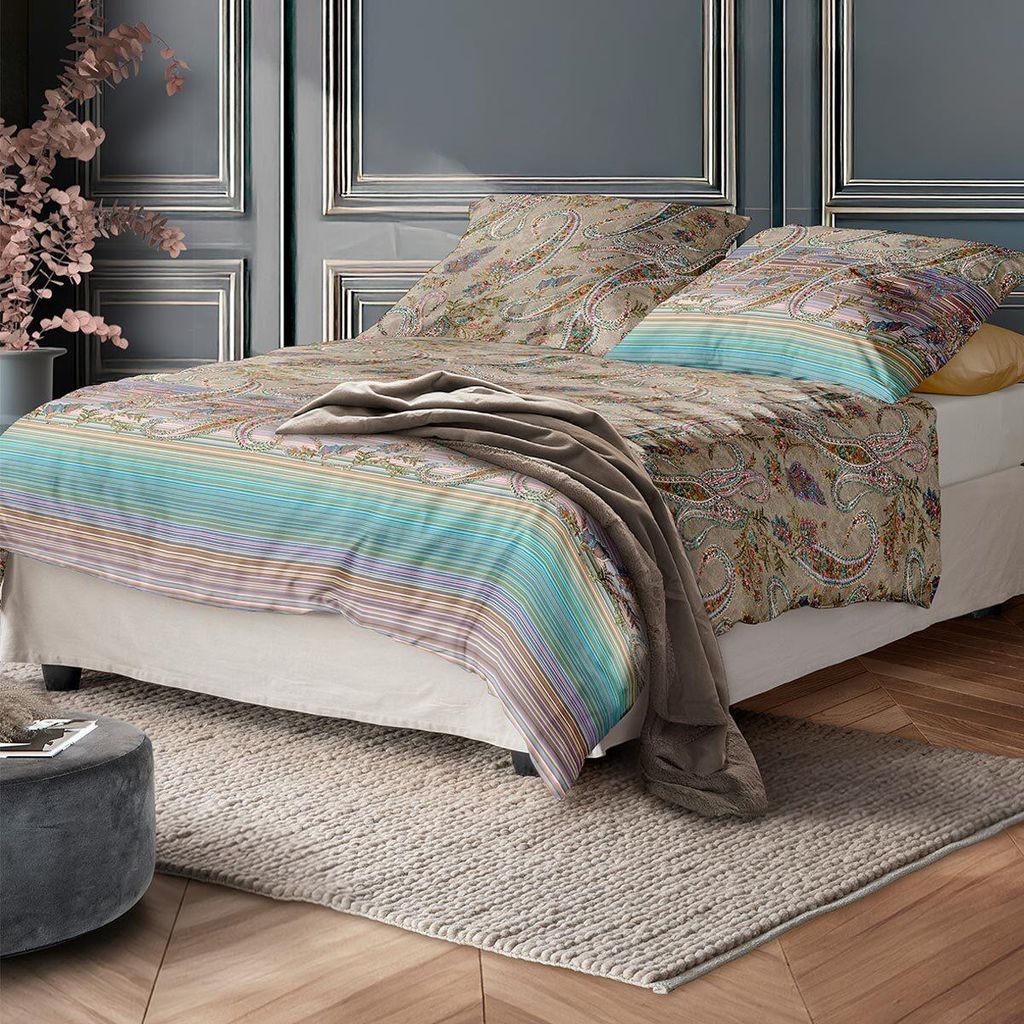Irisette Mako-Satin Bettwäsche Wave 8794 multi 135x200 cm + Produktbild 