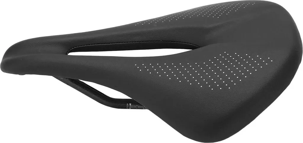 Selle vélo carbone 155mm noire creuse ergonomique pour cyclisme