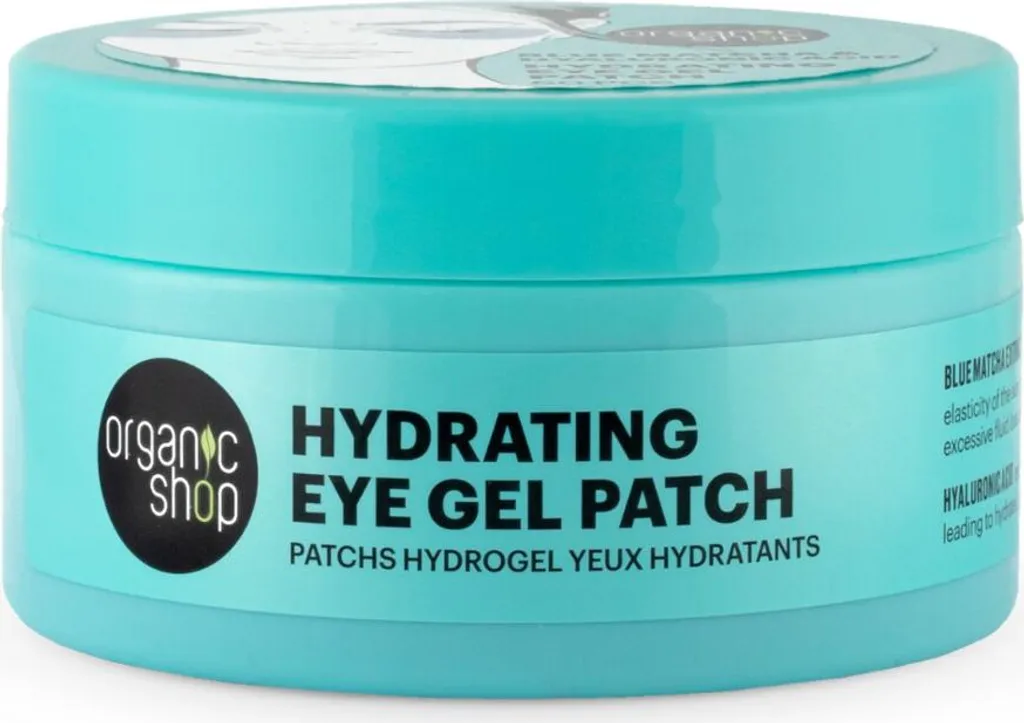 Trattamento Occhi Organic Shop Blue Matcha Hyaluronic Acid - 60 Patch