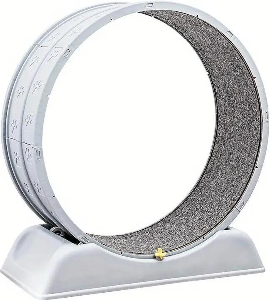 Ruota per Gatti Grigia Minimal 76cm | Accessorio Fitness Design Silenzioso