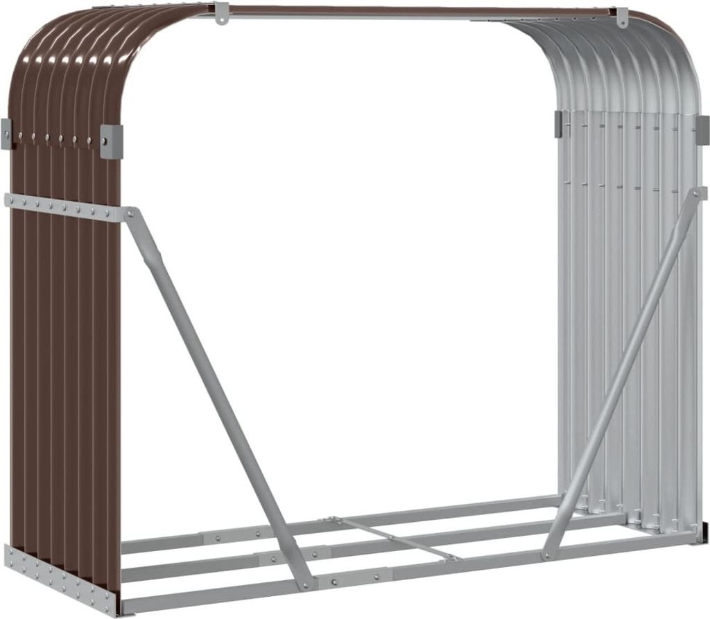 vidaXL Přístřešek na palivové dřevo hnědý 120x45x100 cm Obrázek produktu 