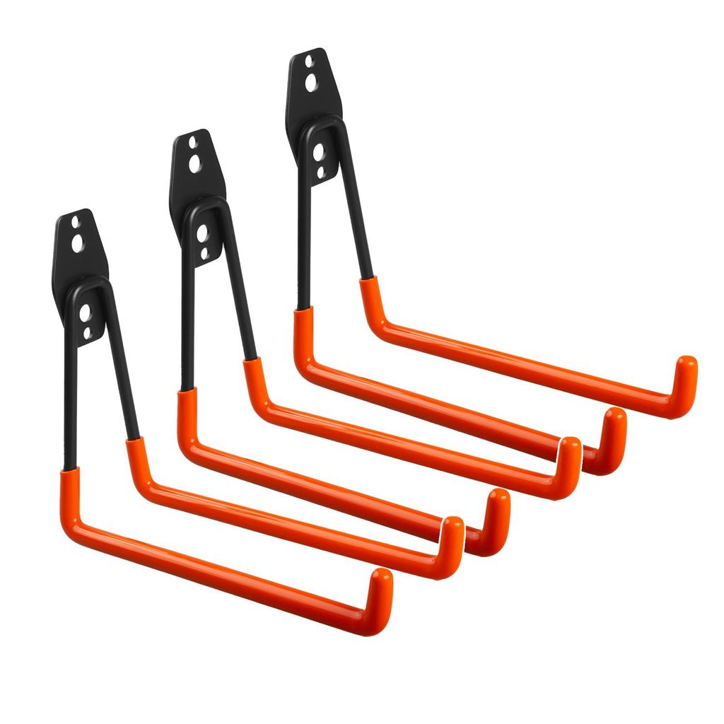 3x Wandhalterung Stahlhaken bis 25 kg