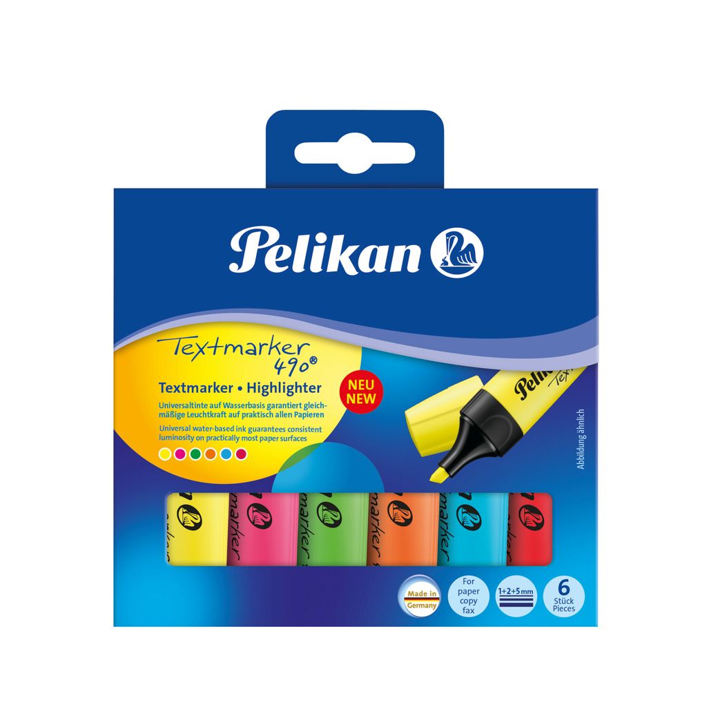 Pelikan 814065 Evidenziatore Pelikan 490, confezione da 6, Immagine del prodotto 