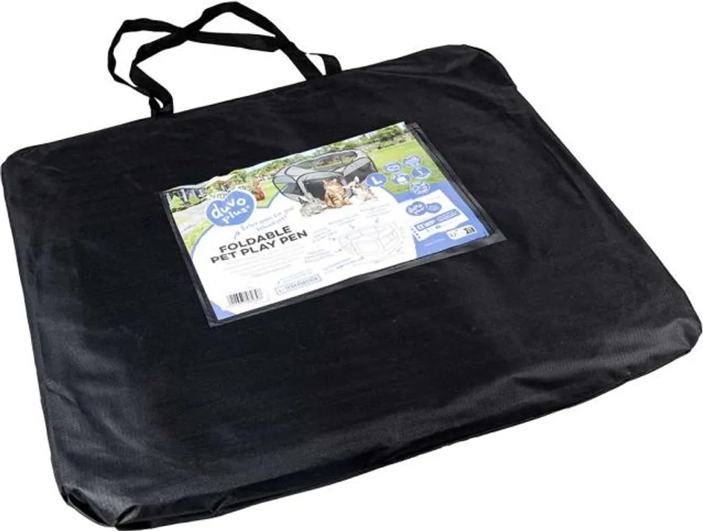 Parc pour Chiots Duvo+ Pliable et Transportable Taille L Gris Clair