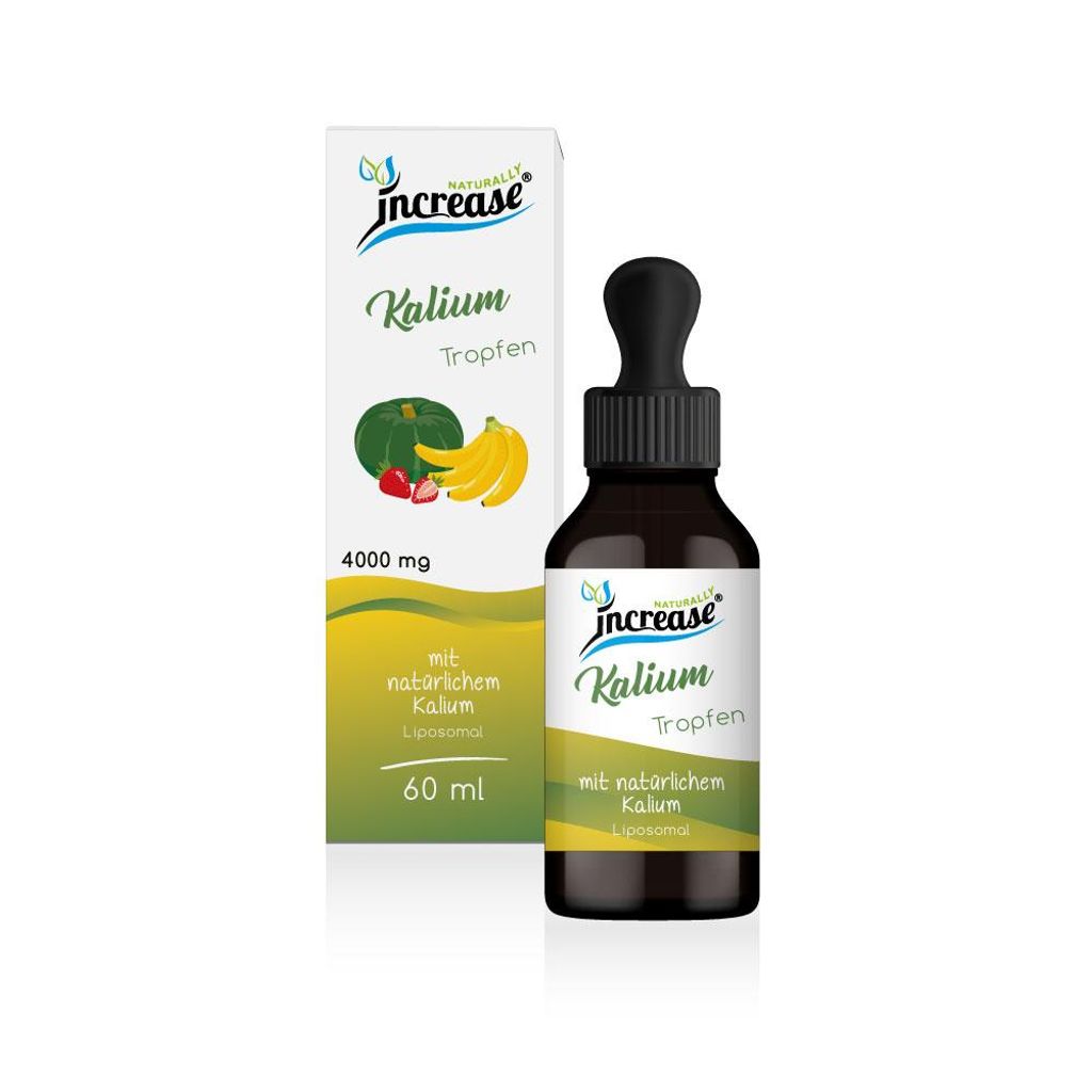 Liposomale Kalium Tropfen hochdosiert - (120.000mg Kalium pro Packung) 4000mg Kalium pro Tagesdosis - MCT Öl - Hohe Bioverfügbarkeit