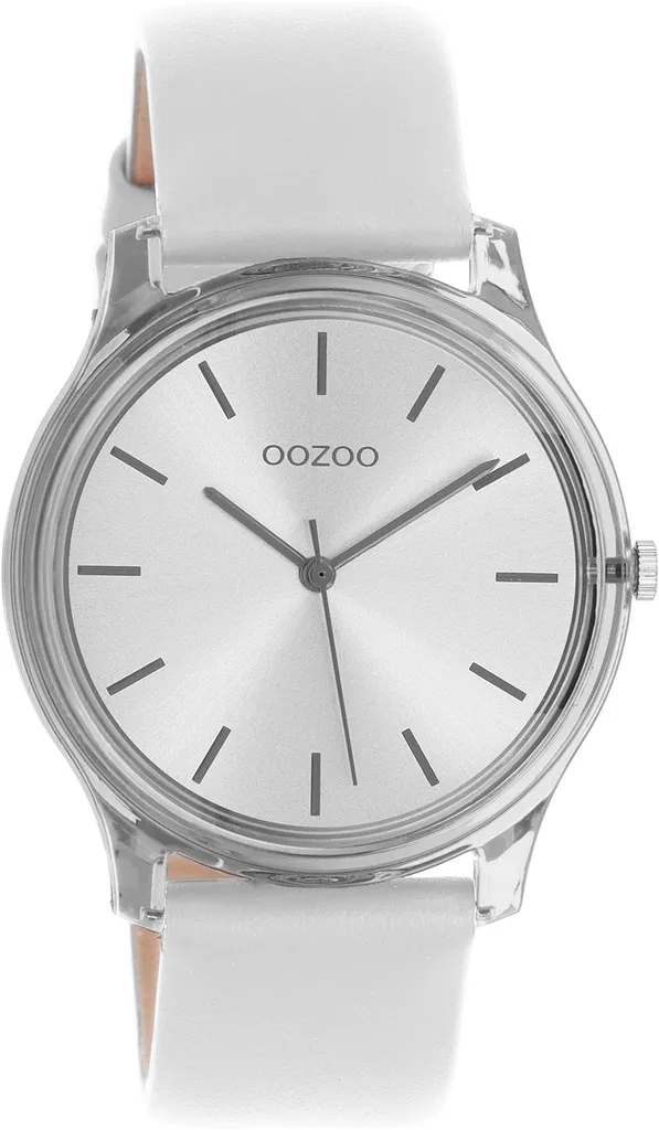Oozoo orologio da polso in pelle grigia Orologi da donna analogici al quarzo UOC11137