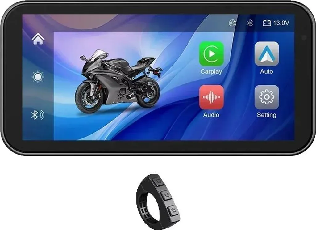 GPS Moto pour voyage et ville avec navigation étanche et sans fil