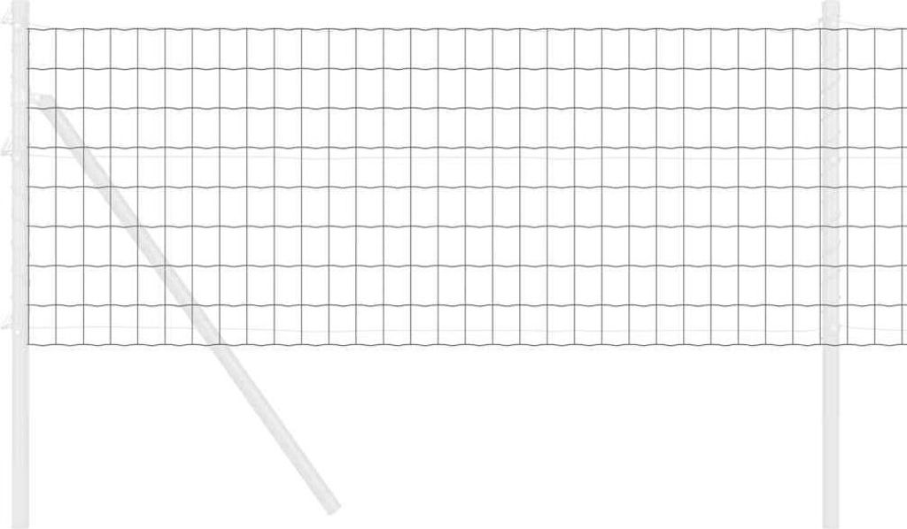 Eurozaun Grau 0,4 x 25 m PVC-beschichtetes Eisen