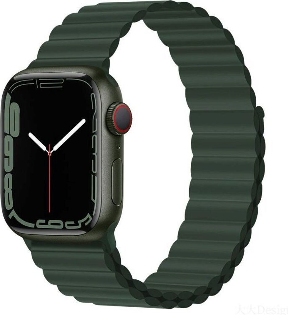 Apple Watch Armband 38 mm / 40 mm / 41 mm Devia Deluxe Series Sport 3 Silikon Magnet Sequoia Green