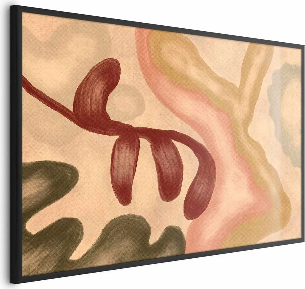 Poster Forme Colorate 90x60 cm con Cornice Nera Moderna - Arte Parete