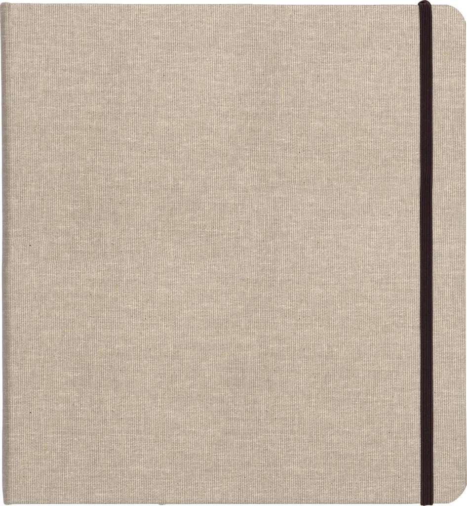 Clairefontaine Goldline Album de voyage 30x30 cm 32 feuilles blanches