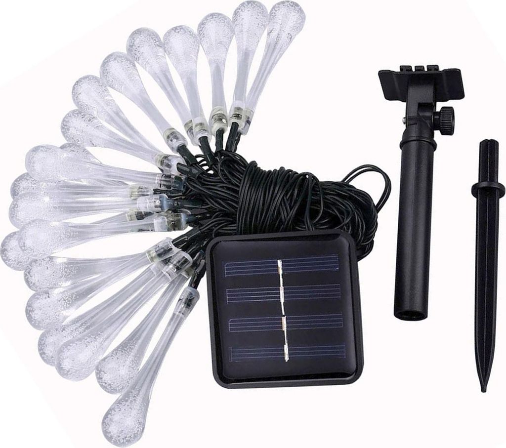 50LED Solar String Lights IP65 Waterproof Multicolor Water Image du produit 