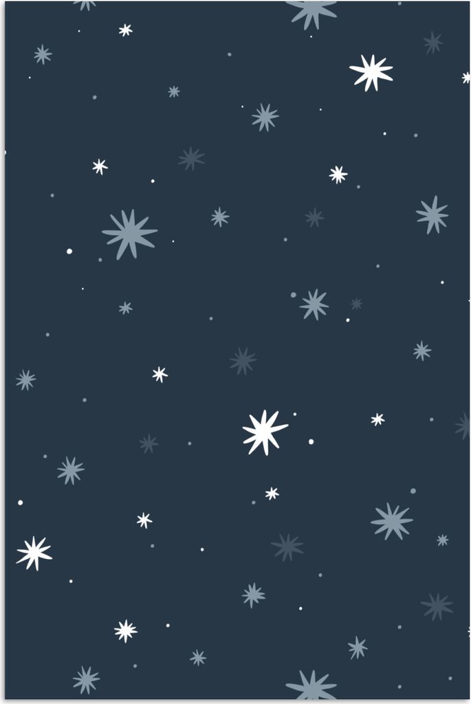 MuchoWow Poster Stern - Muster - Kinder - Jungen - Mädchen - Baby - Kinder 20x30 cm - Papierdruck