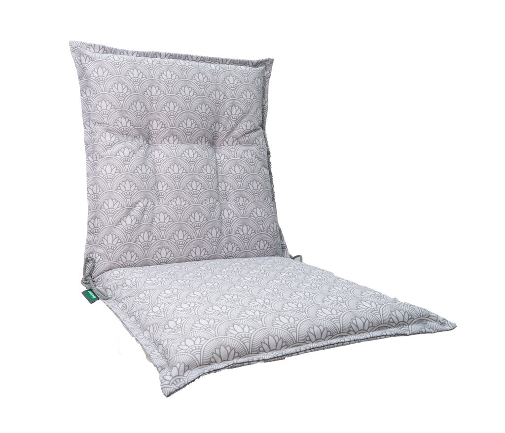 Dehner Niederlehnerpolster Calabria, Stuhlkissen wasserabweisend, Polster für Gartenstühle, ca. 50 x 52 x 50 cm, Baumwolle / Polyester / Viskose,...