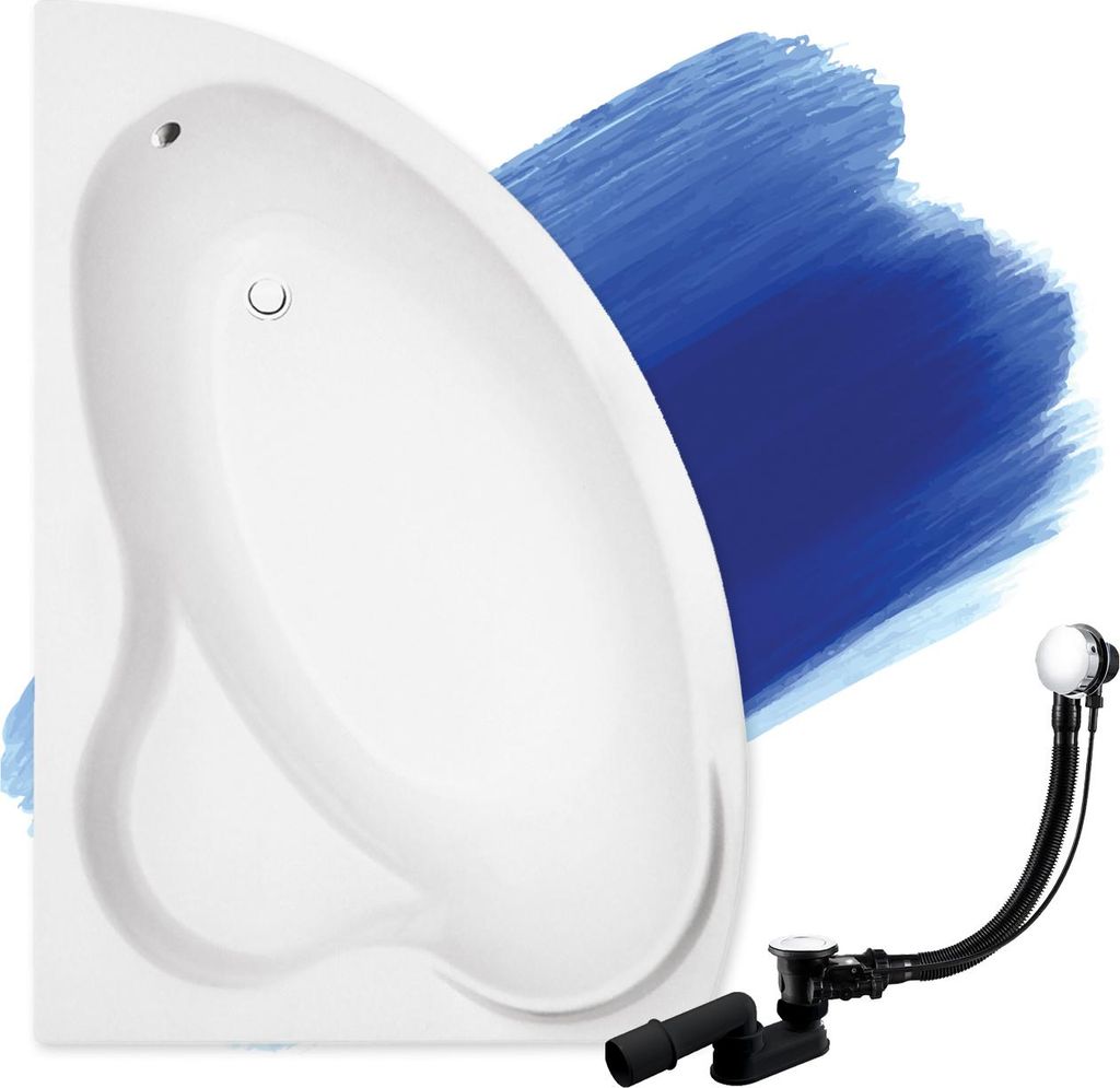 BADLAND Eckbadewanne Badewanne Ada LINKS 140x90 mit Produktbild