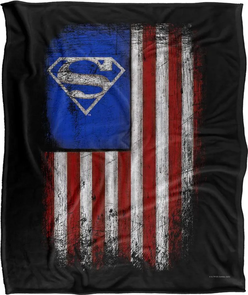 Couverture Superman TV24094 contre le Froid - Plaid Soie Doux et Chaud