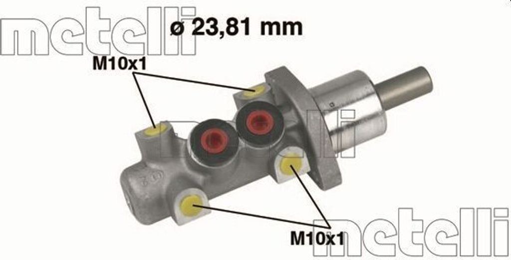 METELLI 05-0247 Bremszylinder Hauptbremszylinder für AUDI 80 Limousine (8C2, B4) Cabriolet (8G7, B4) 80 Avant (8C5, B4) 100 Limousine (4A2, C4)