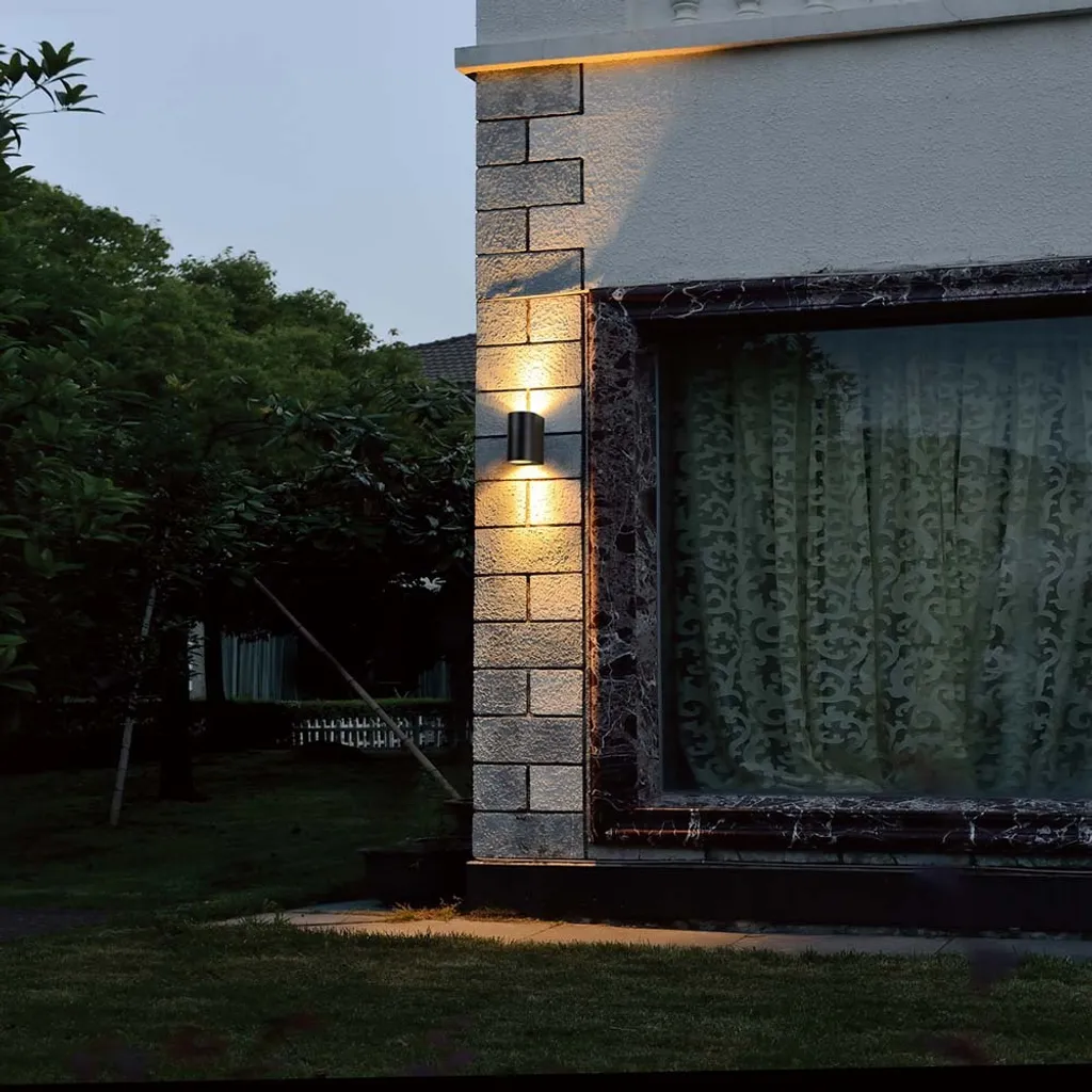 Faretto Esterno LED IP65 GU10 Up-Down Metallo Resistente Intemperie