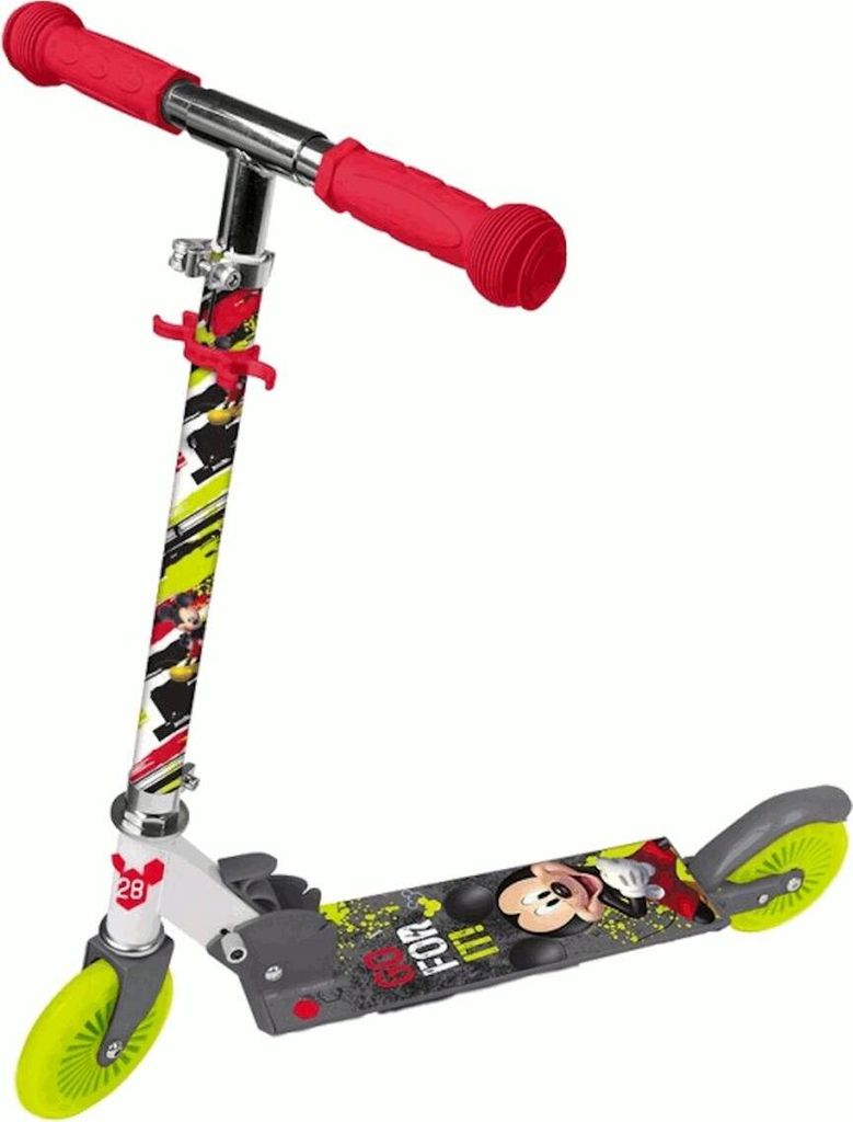 Disney Mickey Two-Wheel Scooter für Kinder, mit Fußbremse Produktbild 